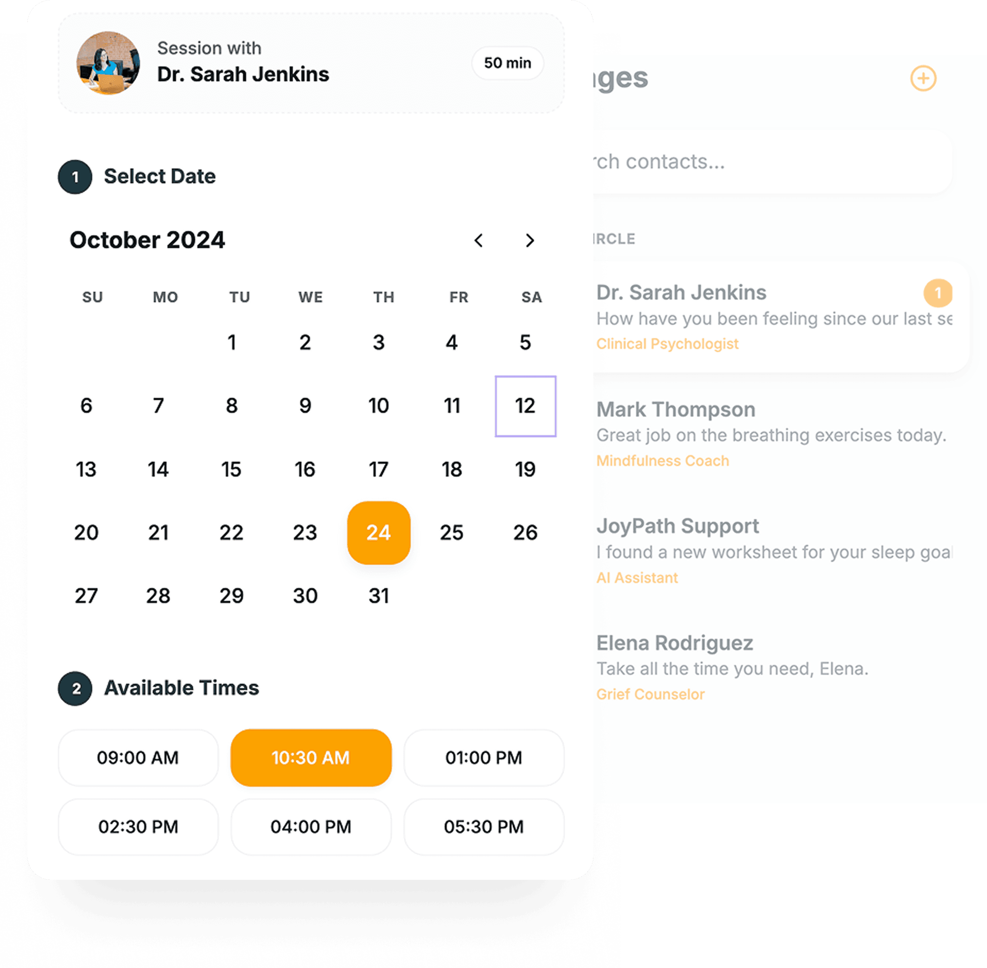Flexible Scheduling & Secure Messaging
